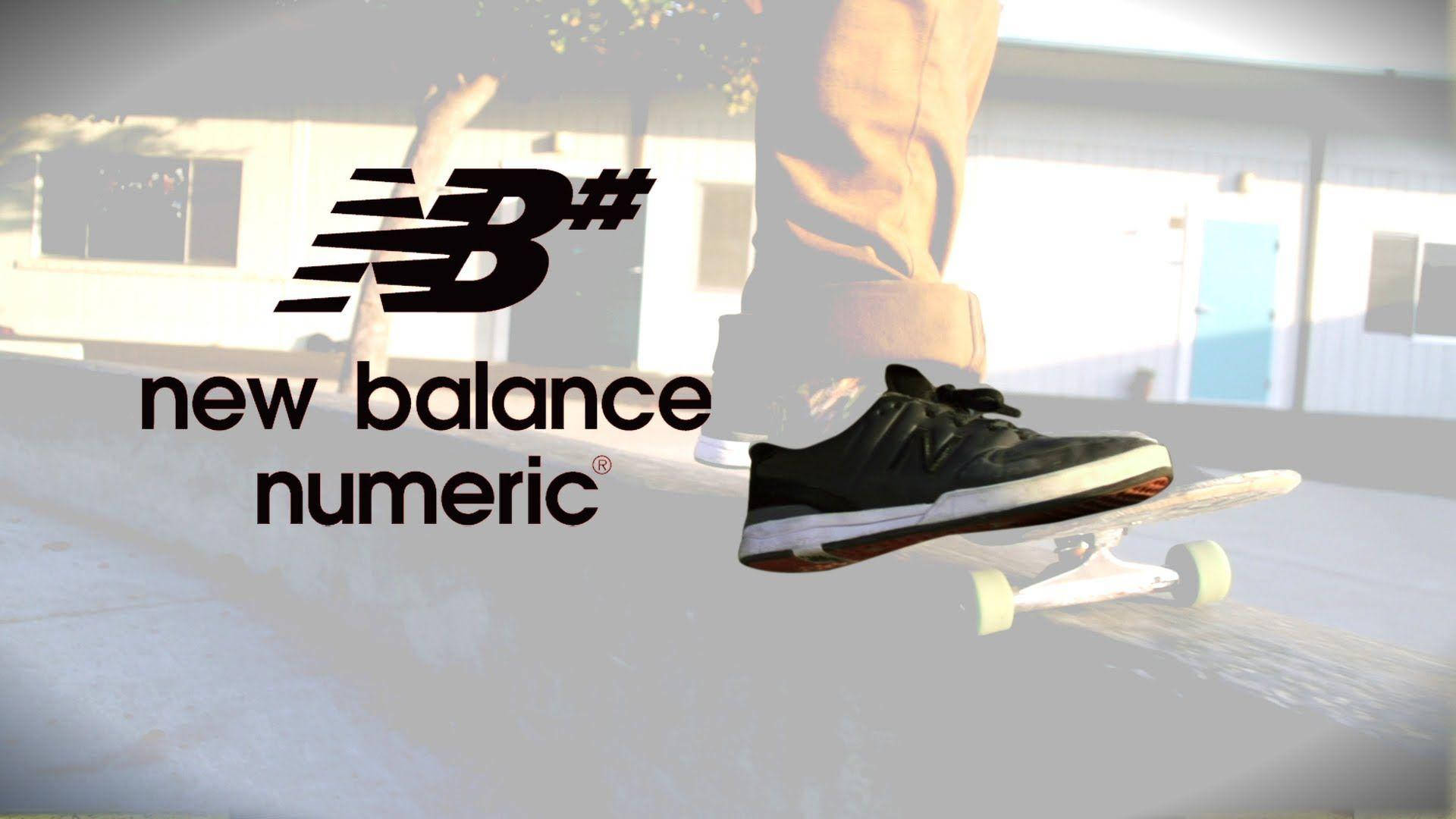 Caption: New Balance Numeric Black Skateboarding Shoes