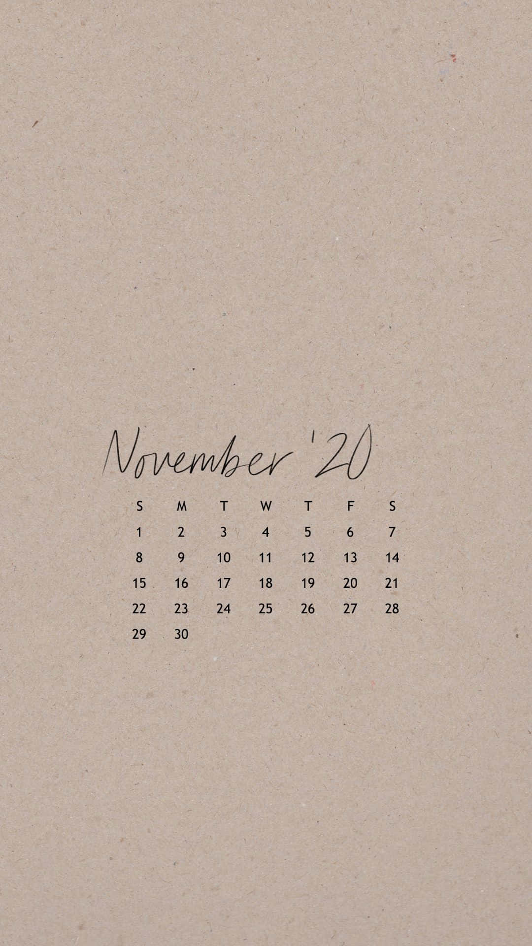 Caption: November 2020 Calendar Background