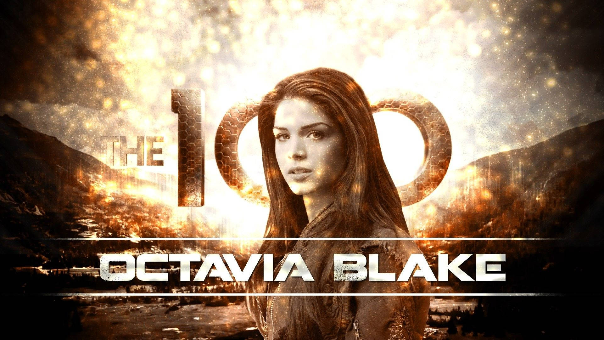 Caption: Octavia Blake - The Warrior Of The 100 Background