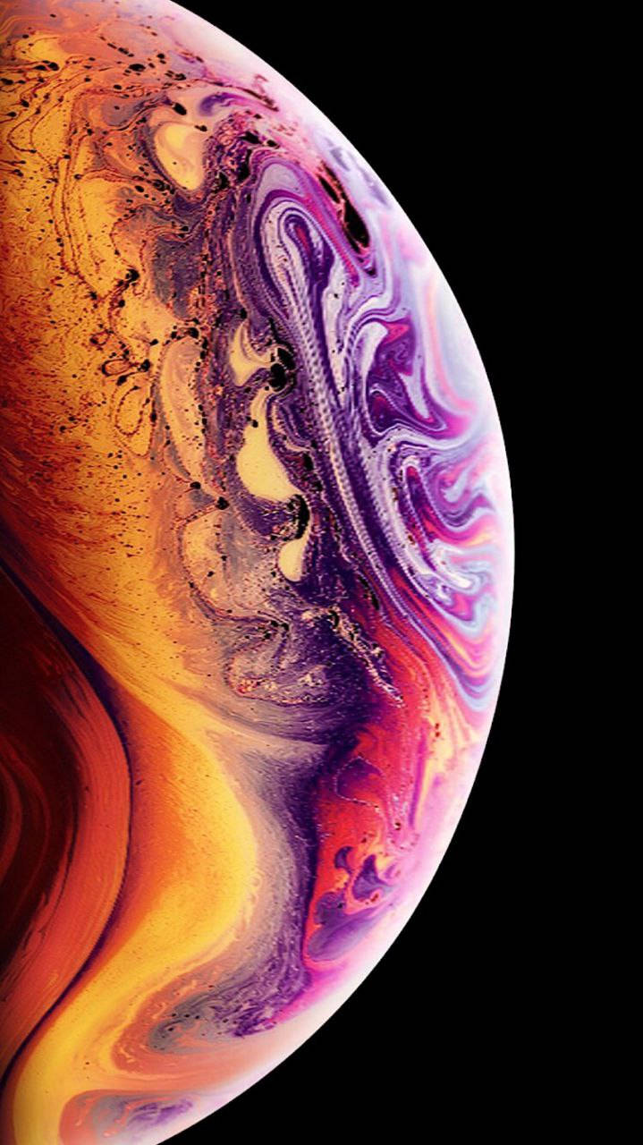 Caption: Original Iphone 7 Displaying Stunning Marble Planet Sphere Wallpaper Background