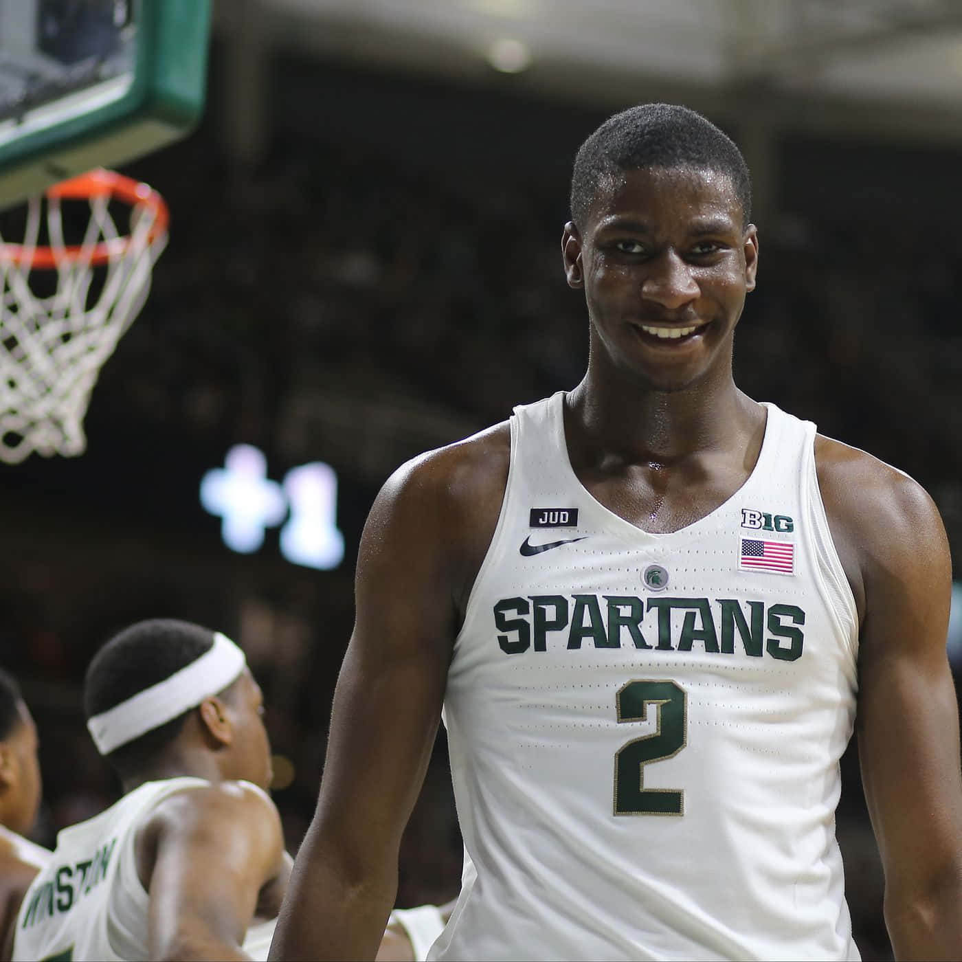 Caption: Power Rookie Jaren Jackson Jr In Action Background