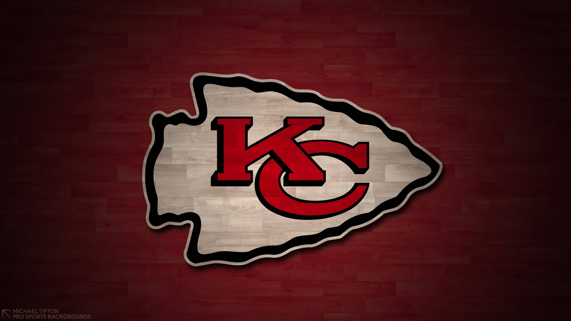 Caption: Redwood Kansas City Chiefs Logo Background