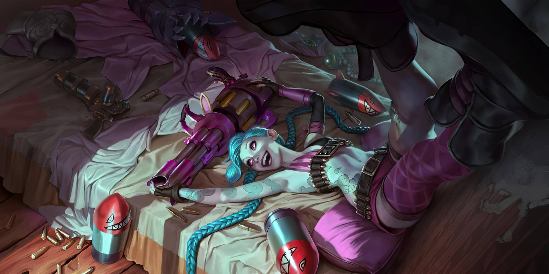 Caption: Relaxing Jinx On Desktop