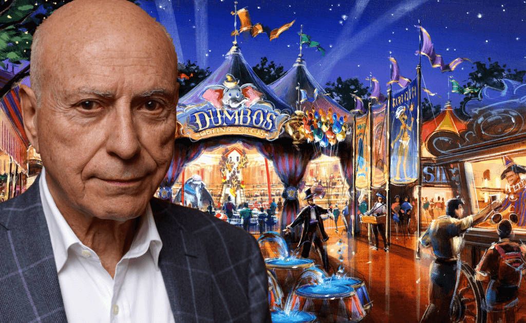 Caption: Renowned Actor Alan Arkin In Live-action Movie Dumbo Background