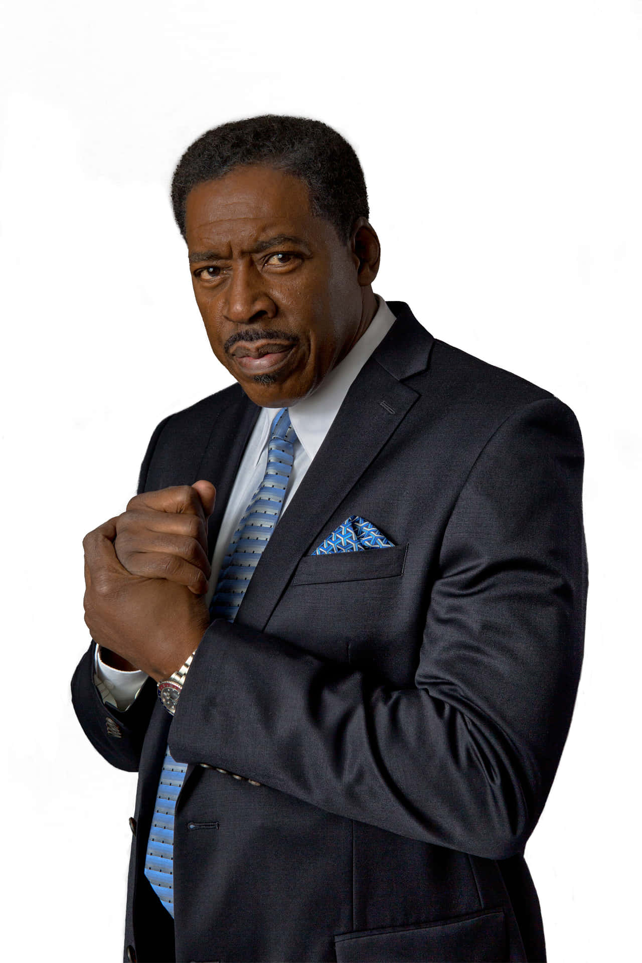 Caption: Renowned Actor Ernie Hudson In A Casual Pose. Background