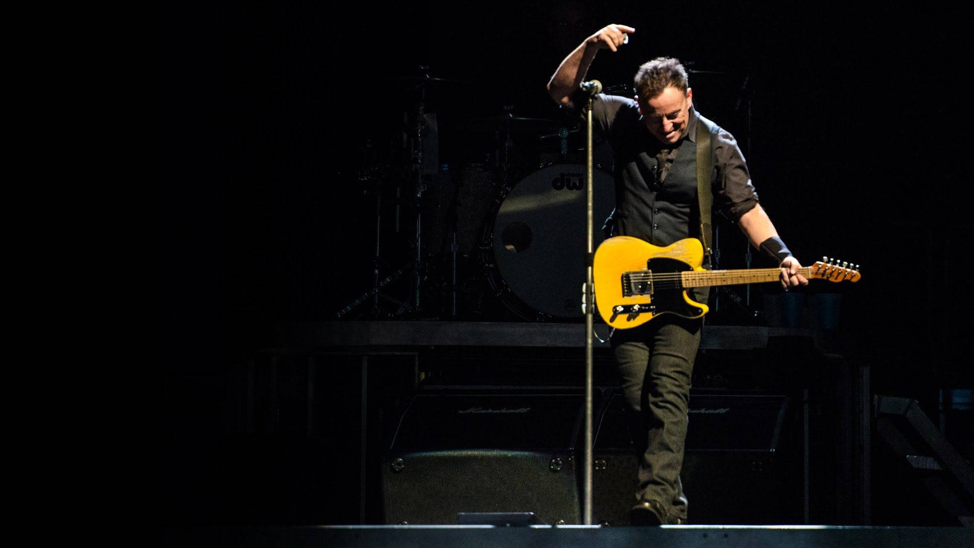 Caption: Rock Icon Bruce Springsteen Performing At The Light Of Day 2015 Concert.