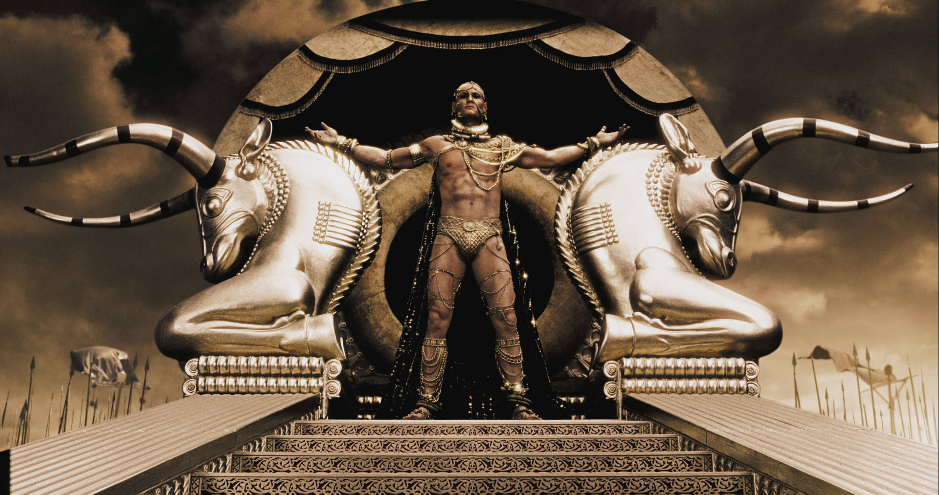 Caption: Rodrigo Santoro As King Xerxes In The Movie