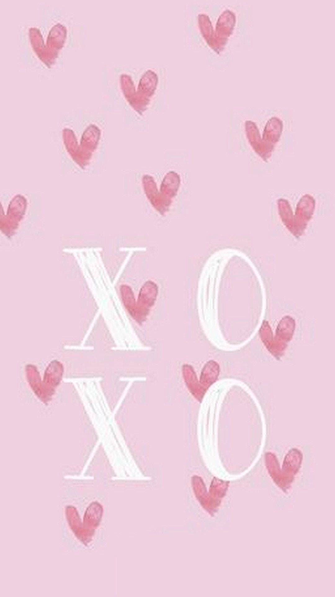 Caption: Romantic Pastel Pink Heart Wallpaper Background