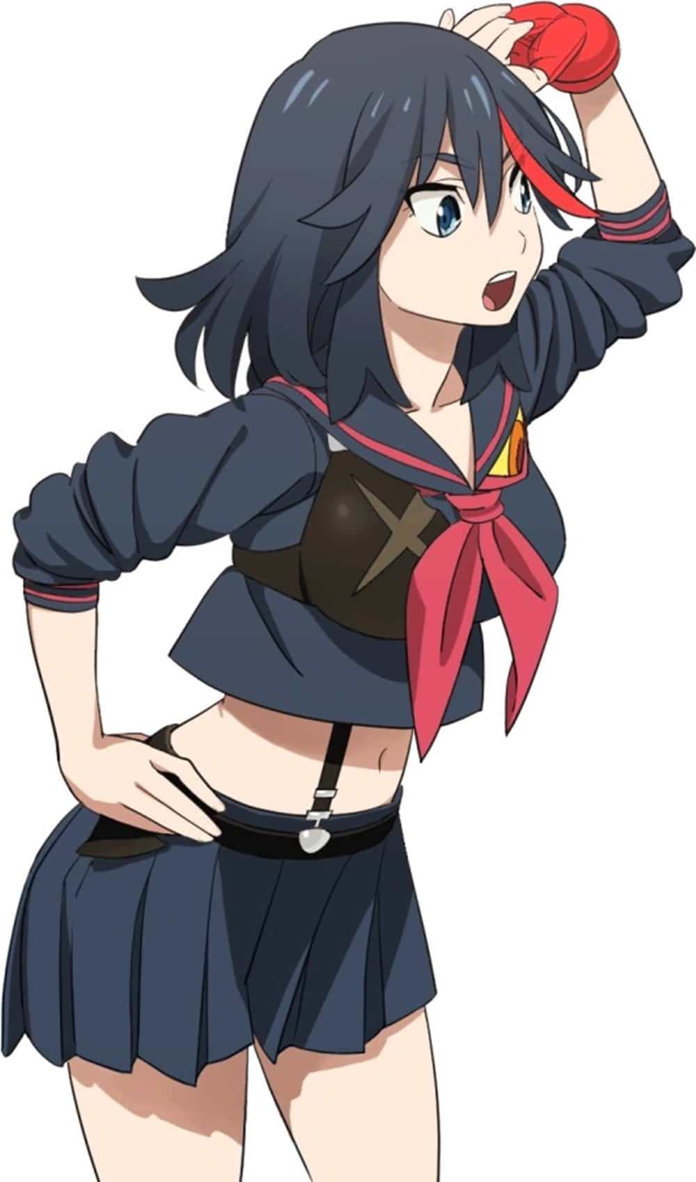 Caption: Ryuko Matoi - Fearless Female Warrior