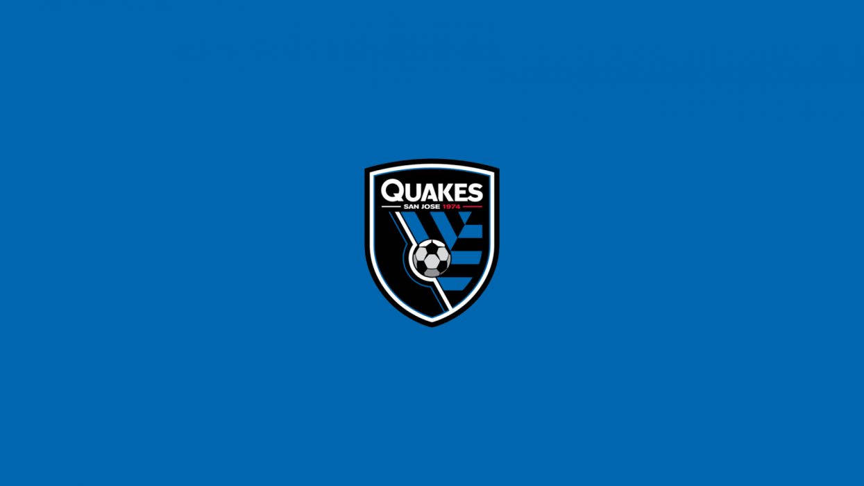 Caption: San Jose Earthquakes Soccer Team Emblem Background