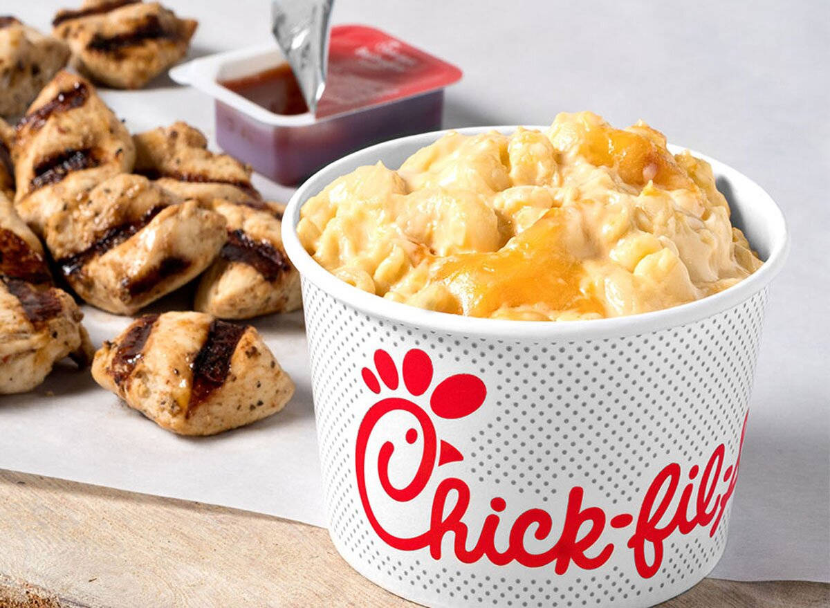 Caption: Savor The Deliciousness Of Chick-fil-a's Cheesy Macaroni Background