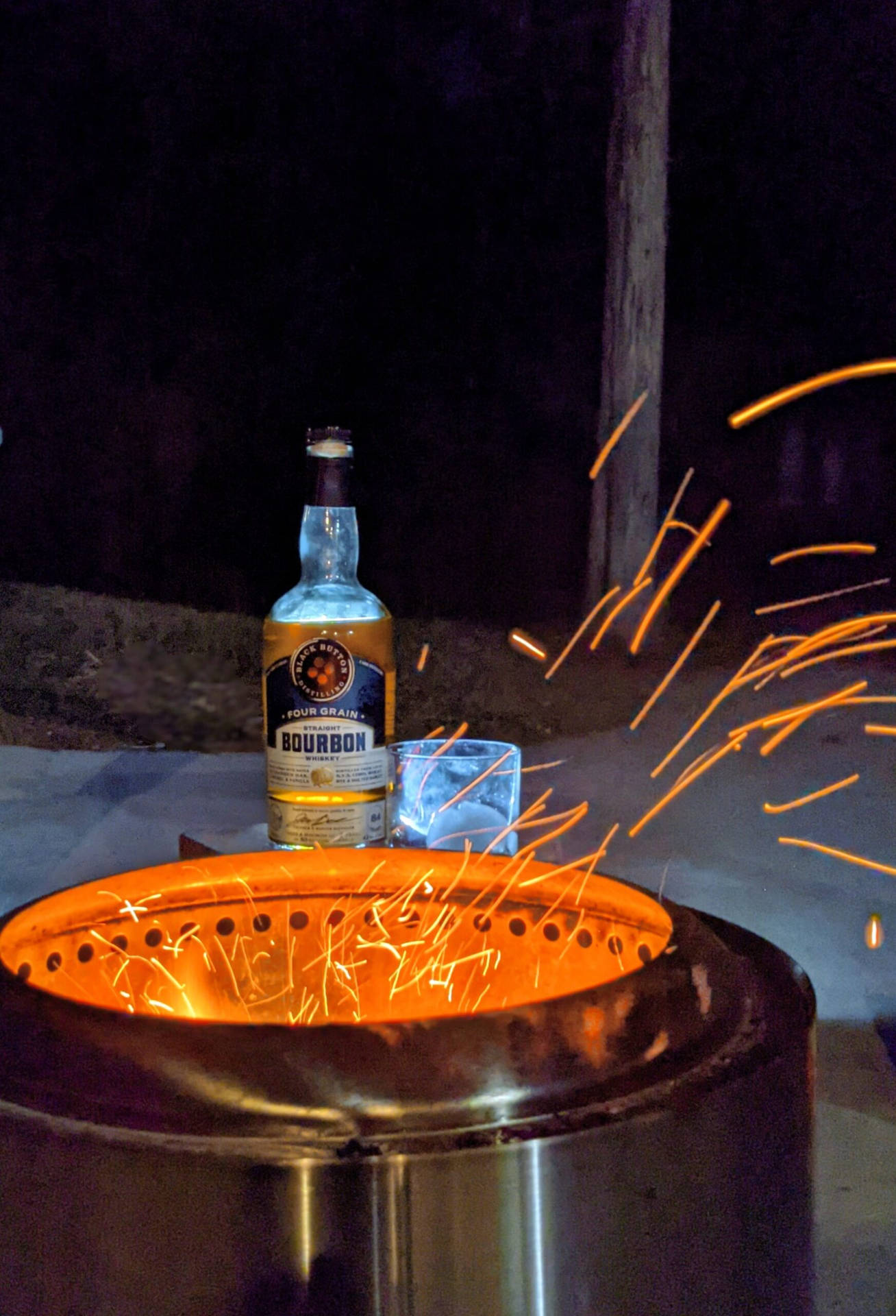 Caption: Savor The Heat At Black Button Distilling Background