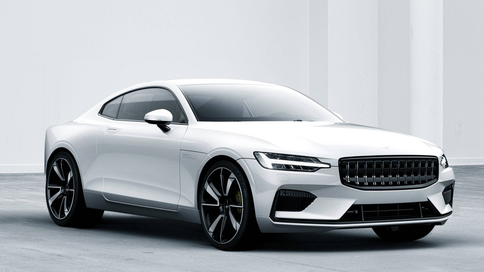 Caption: Scandinavian Simplicity Meets Power - The New Volvo Polestar Background