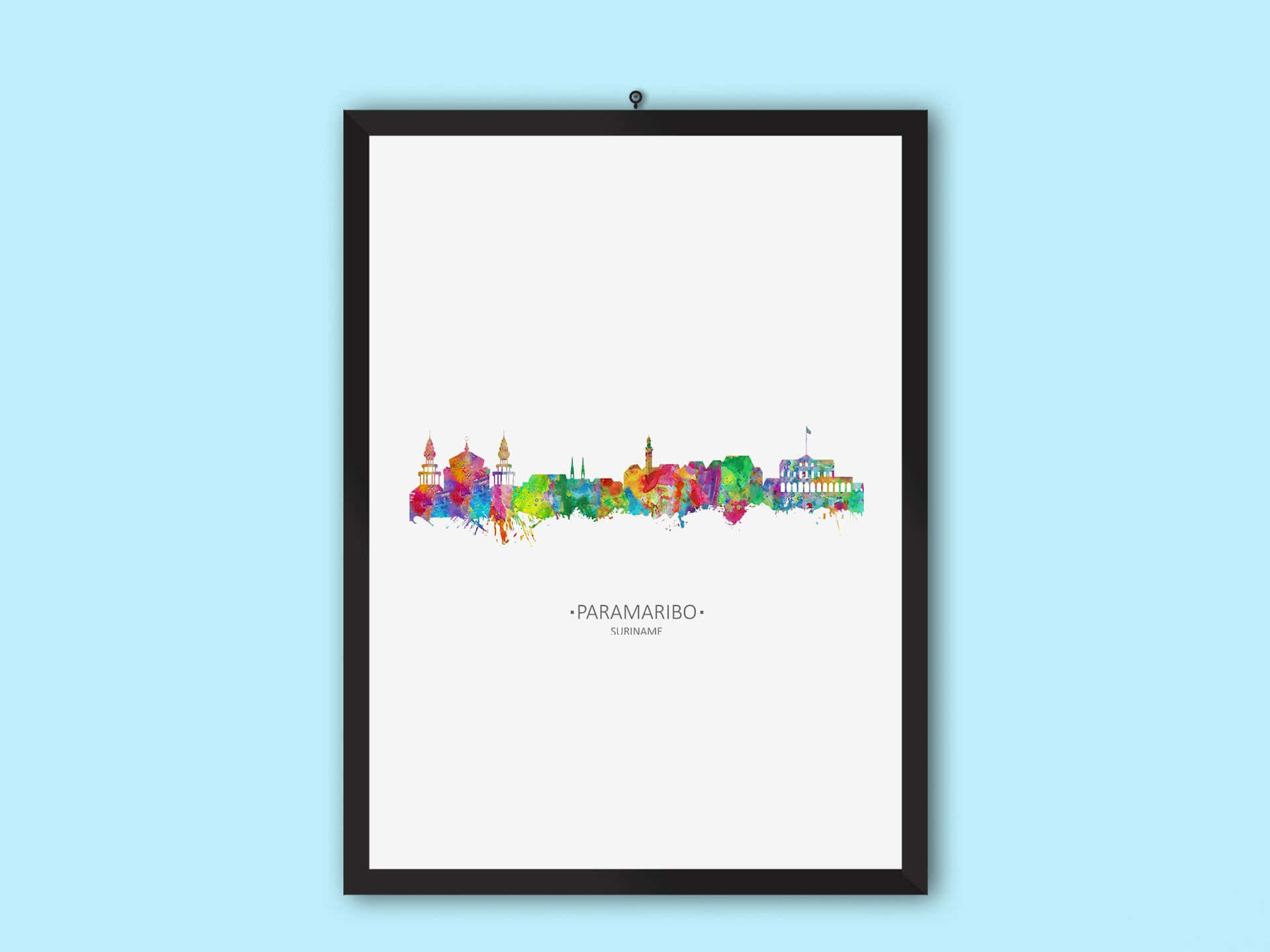 Caption: Scenic Sunset View Of Paramaribo, Suriname Background
