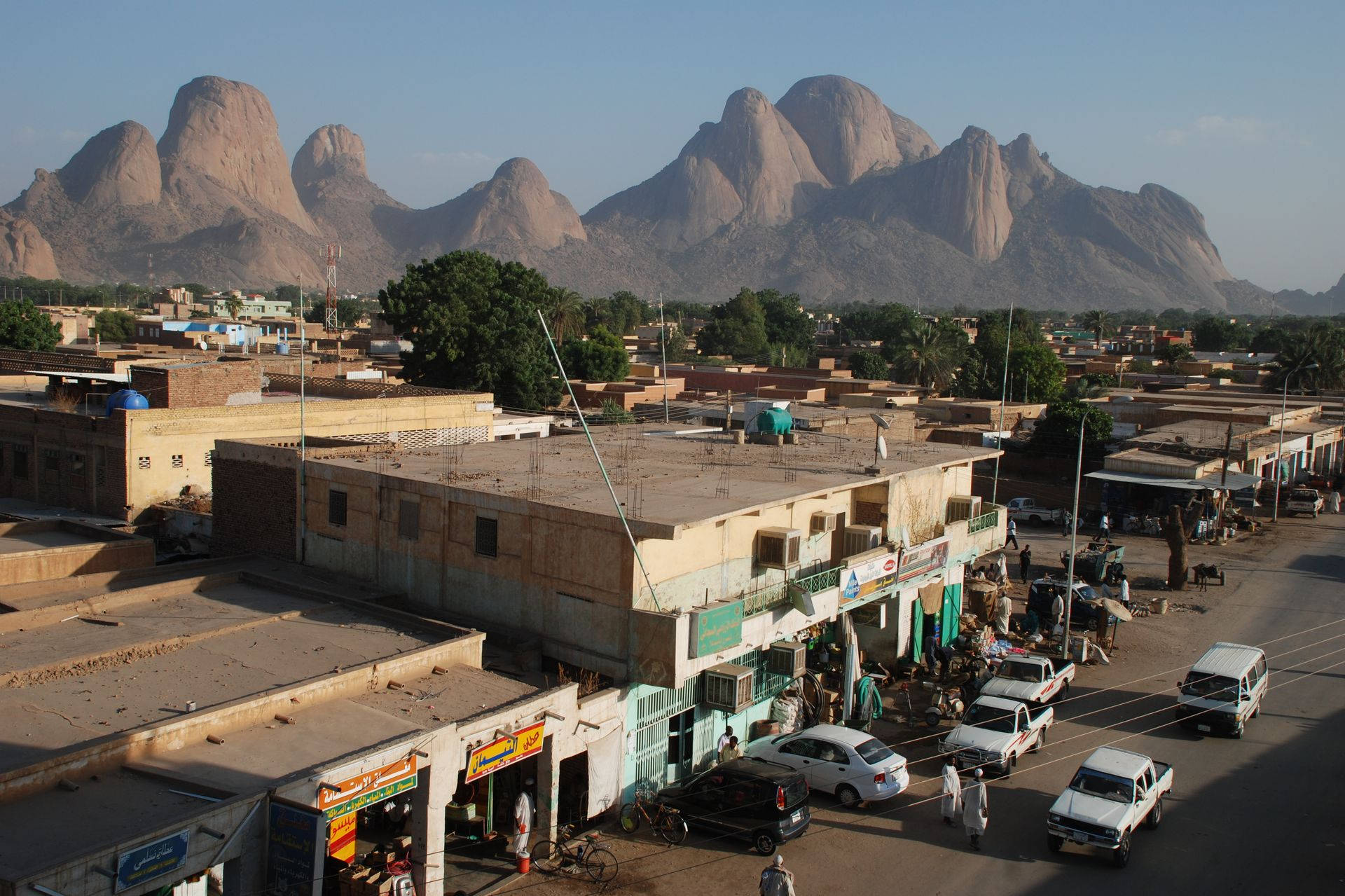Caption: Scenic View Of Kassala City In Sudan Background