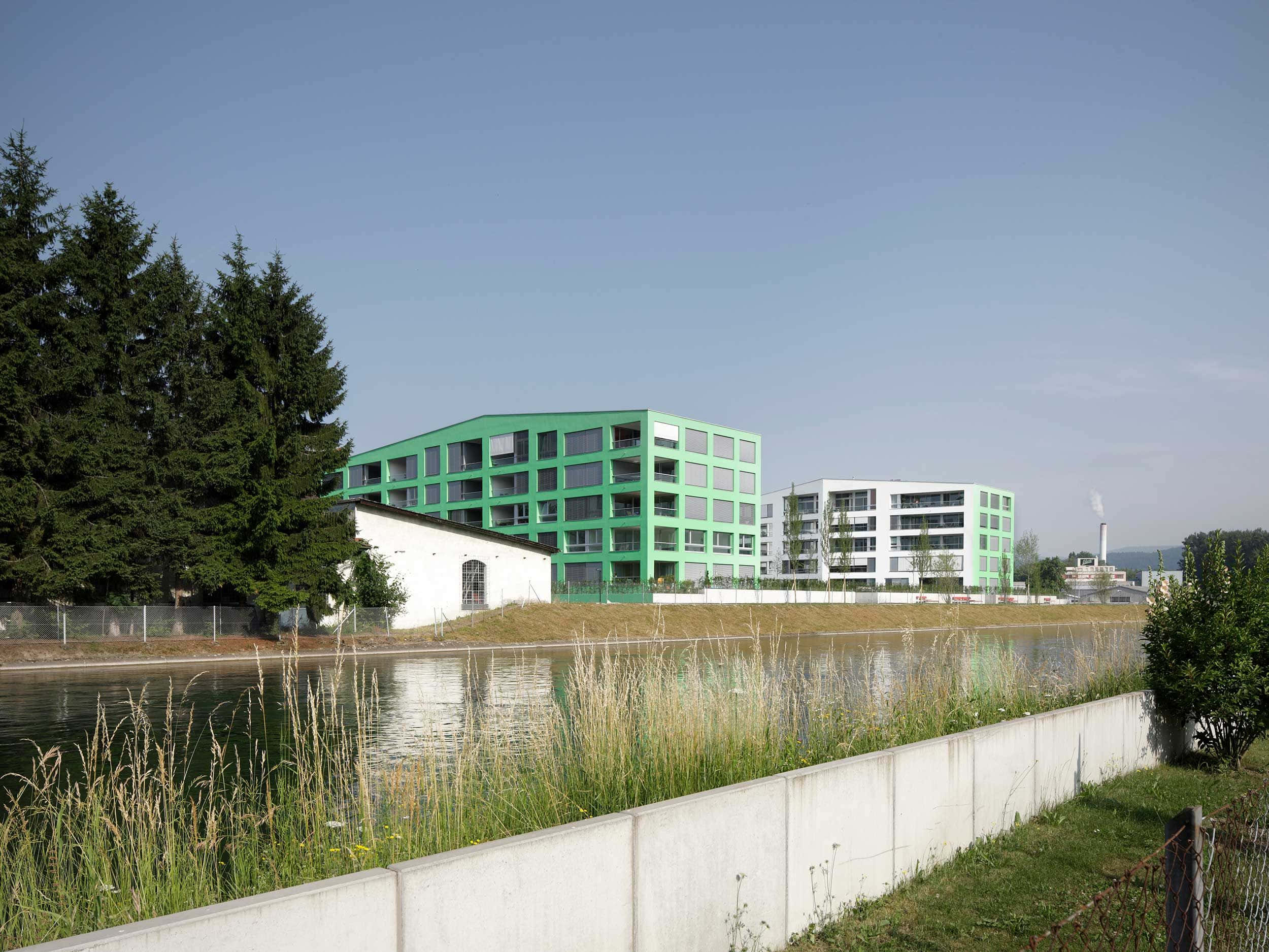 Caption: Serene View Of Dietikon Cityscape At Sunset Background