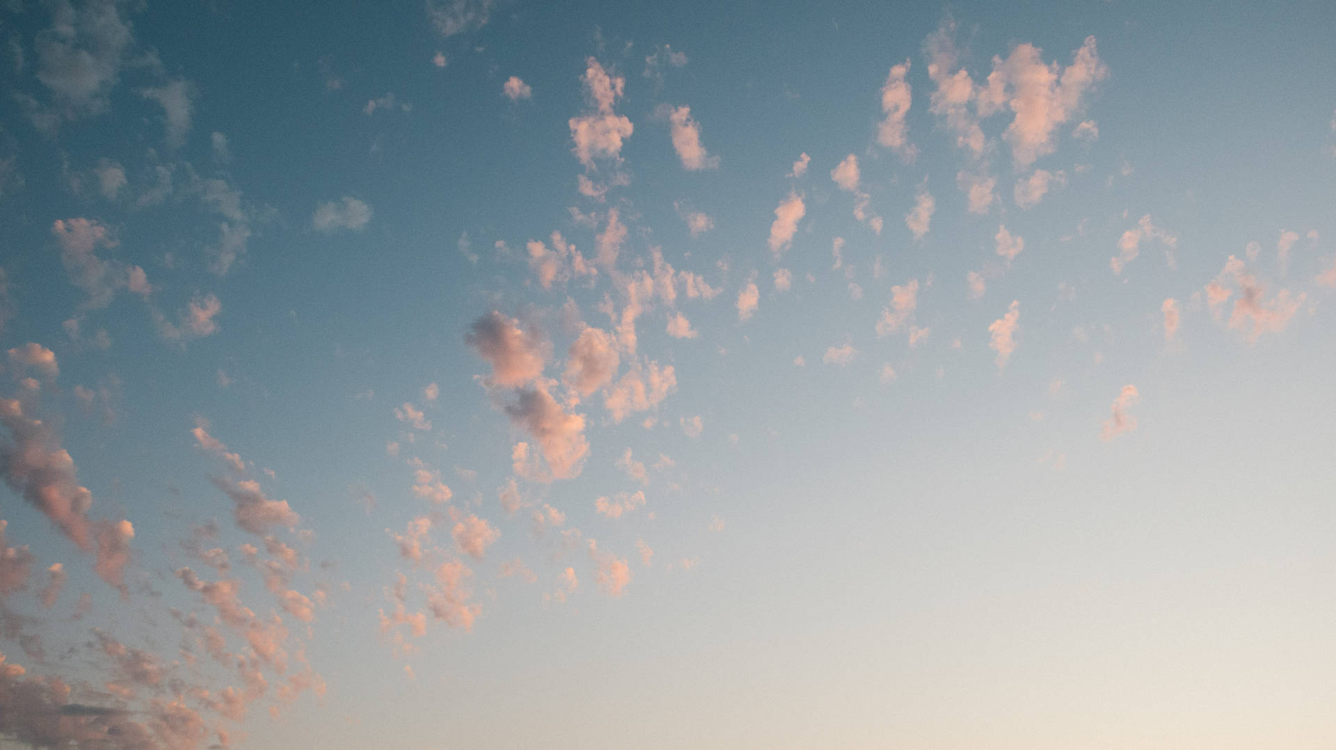 Caption: Serenity In Sky: The Aesthetic Of Pink Clouds Background