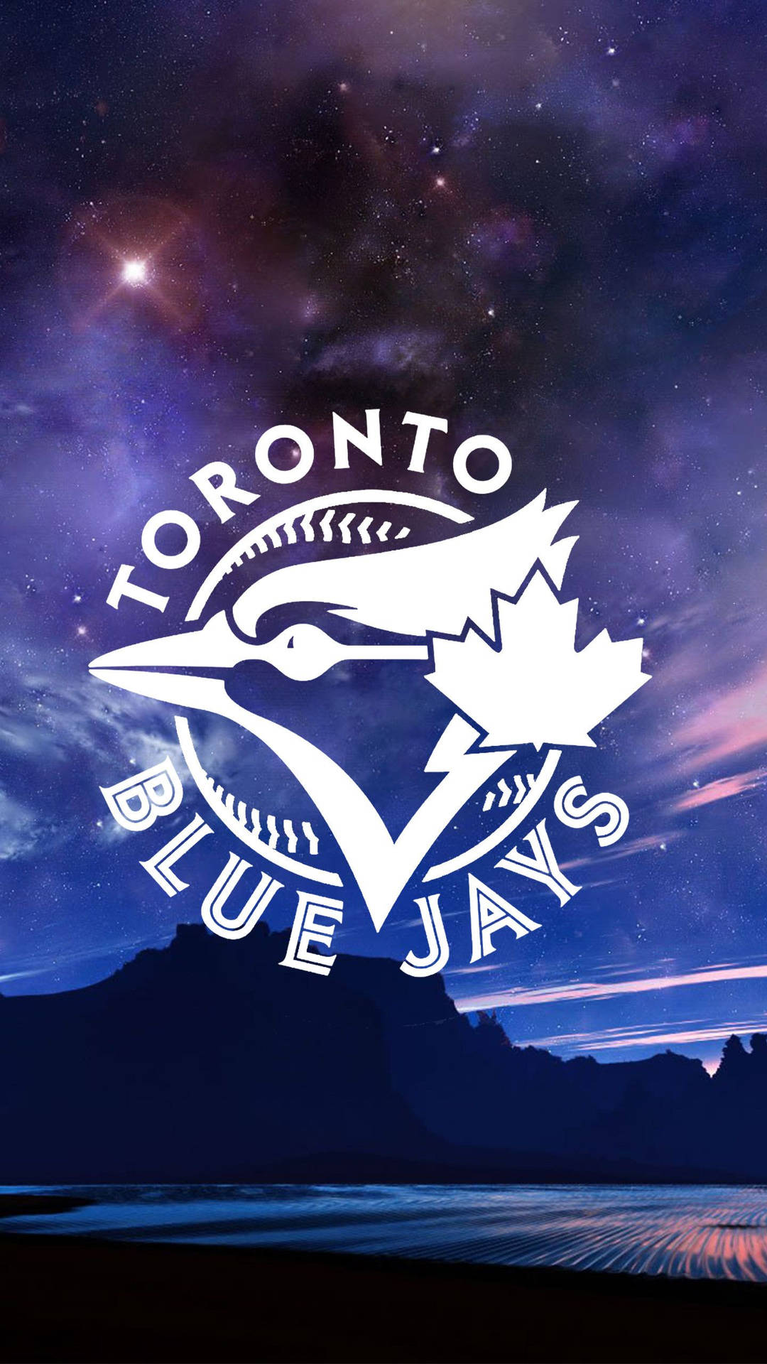 Caption: Sharp, All-white Toronto Blue Jays Logo Background