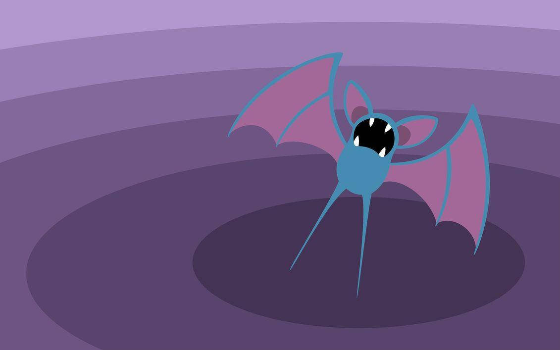 Caption: Shimmering Zubat In Twilight Hues Background