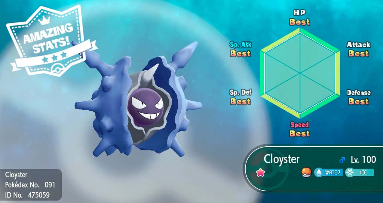 Caption: Shiny Cloyster - A Powerful Water/ice-type Pokémon