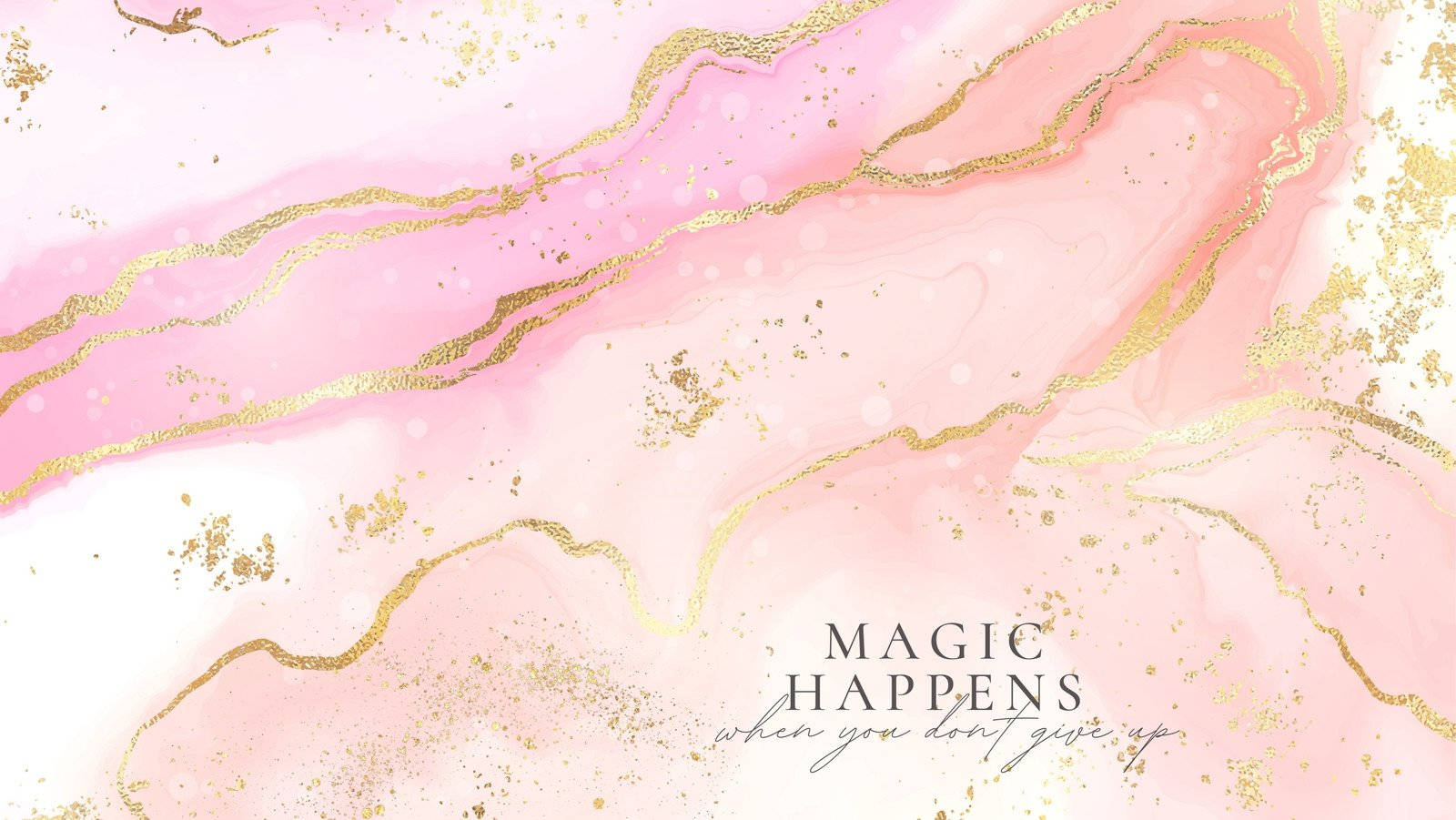 Caption: Sophisticated Pink & Gold Marble Texture Background