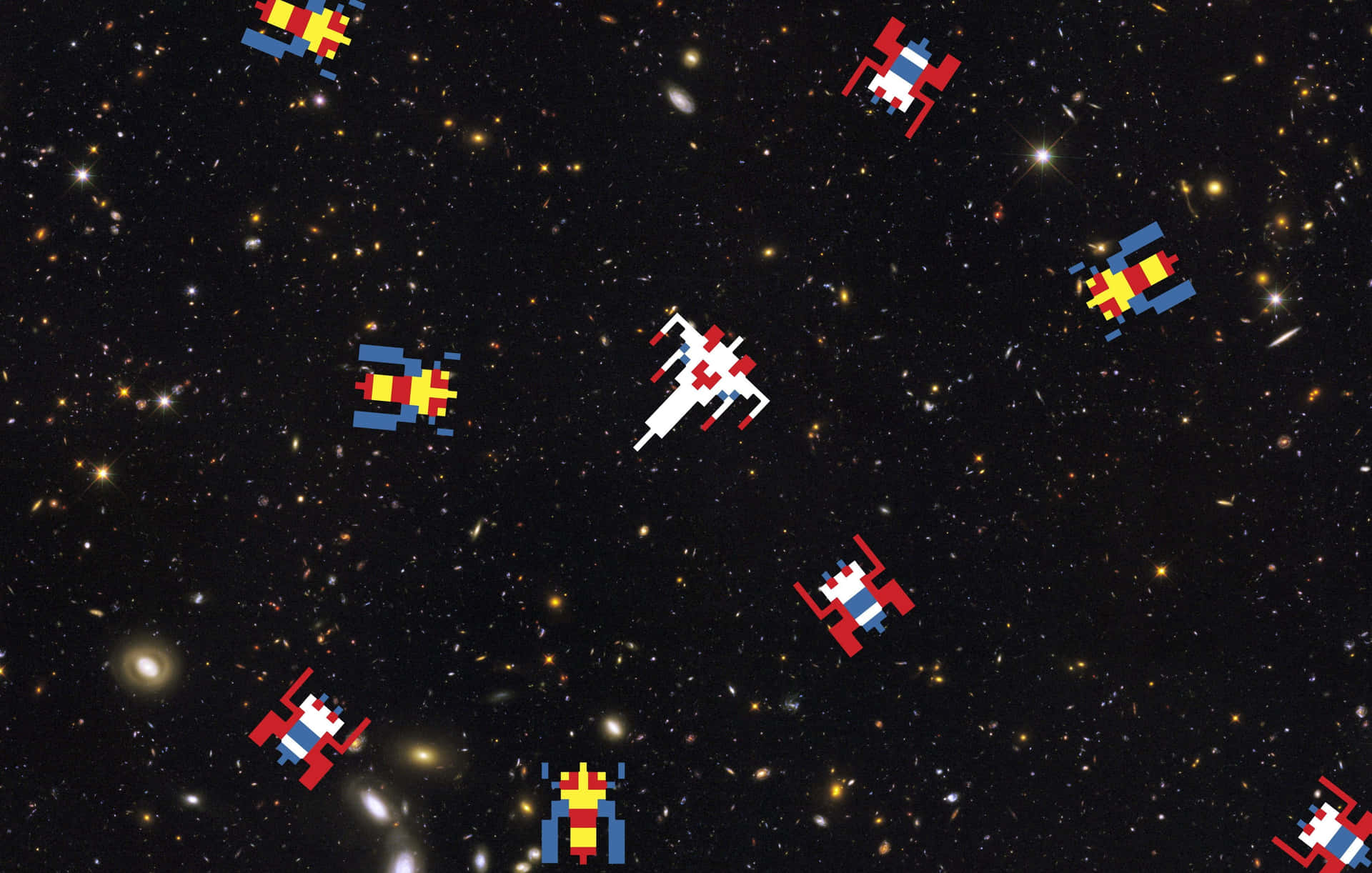Caption: Spectacular Showpiece Of Hyperbolic Space Background