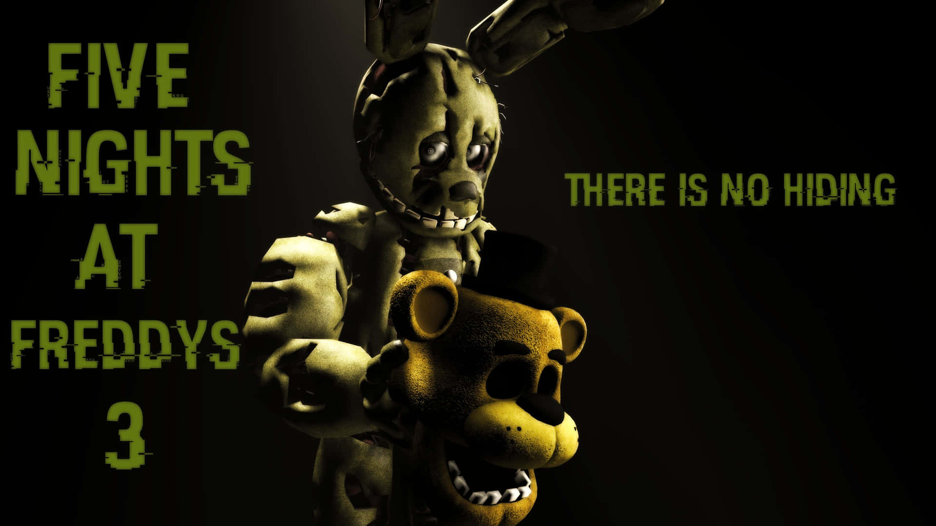 Caption: Springtrap - The Eerie Animatronic Background
