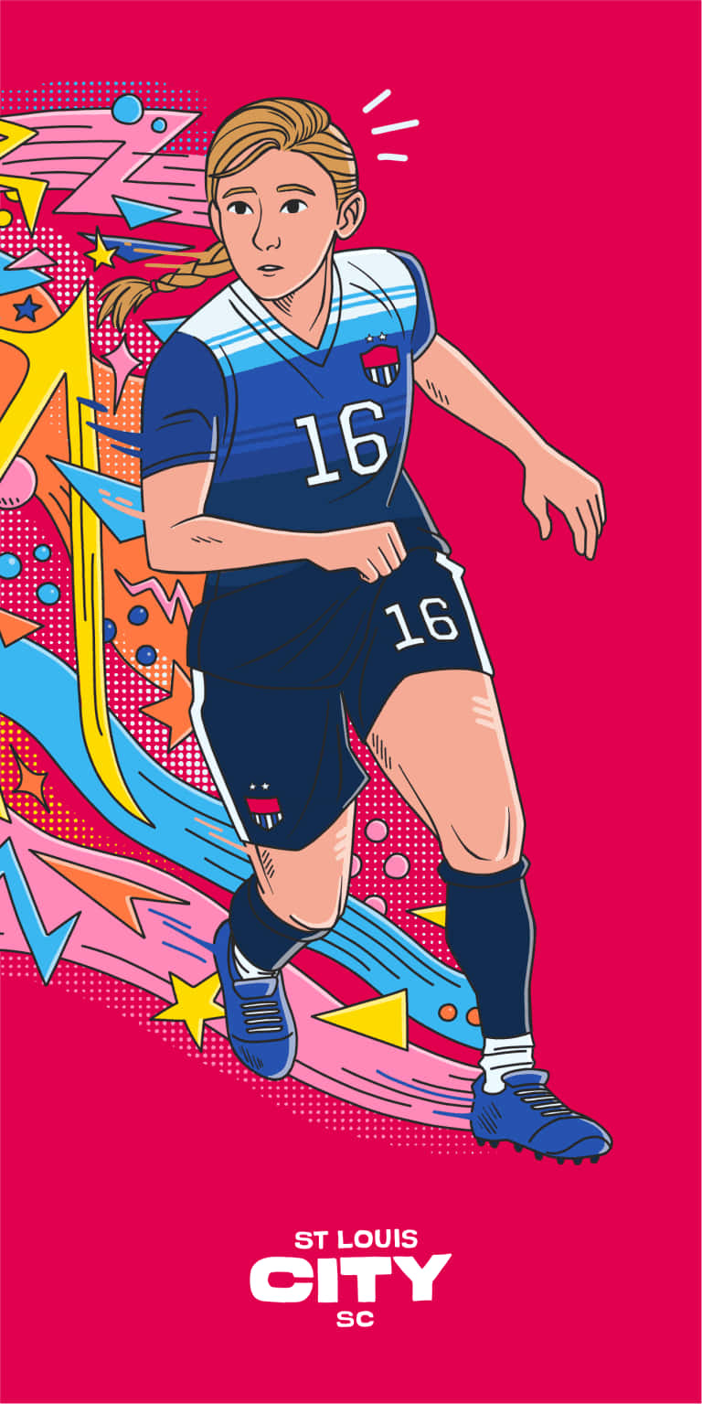 Caption: St. Louis City Sc Fan-art Illustration Background