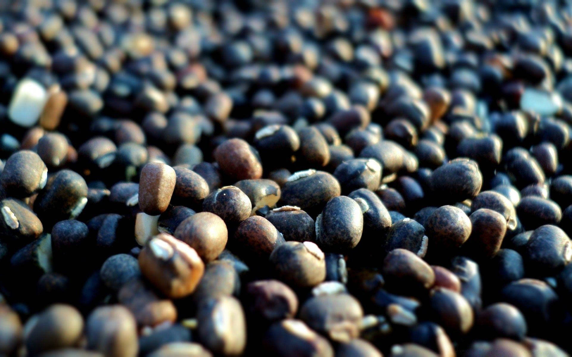 Caption: Stack Of Poppy And Chia Seeds Background