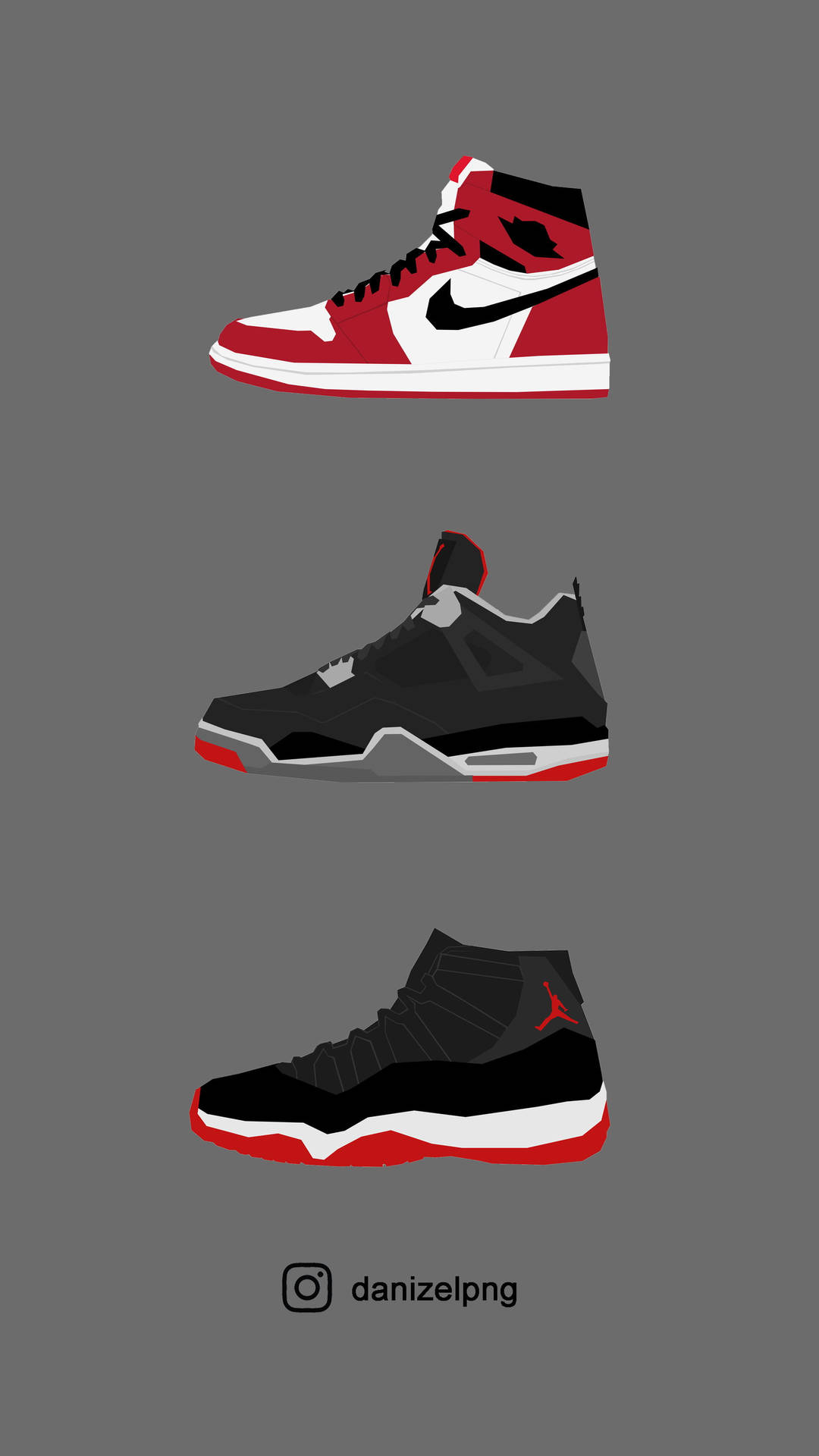 Caption: Stay A Step Ahead With The Iconic Nike Jordan 1 Sneakers Background