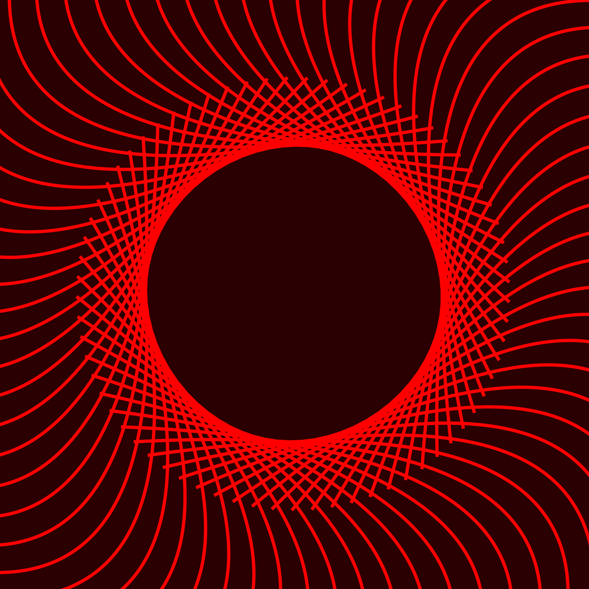 Caption: Striking Red Pfp Against A Vivid Backdrop.