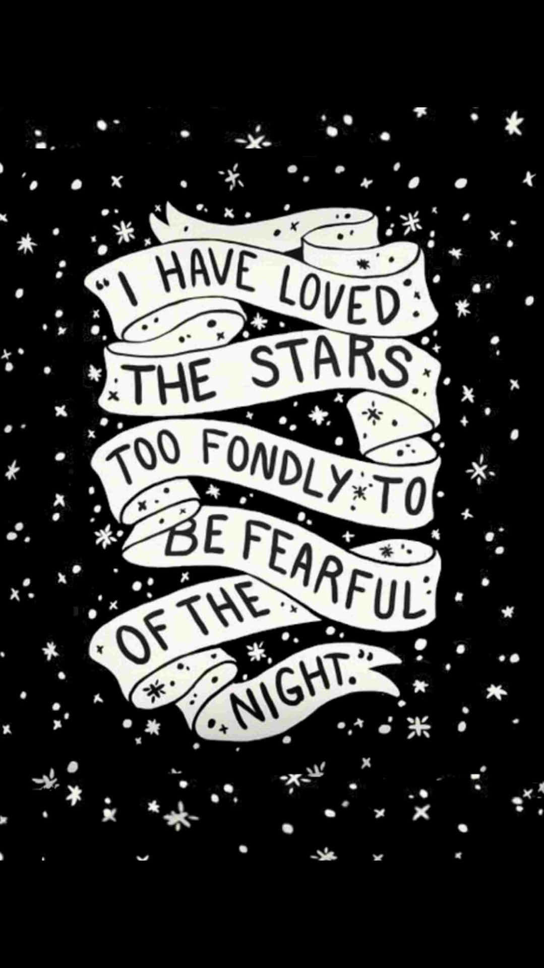 Caption: Stunning Black And White Star Background