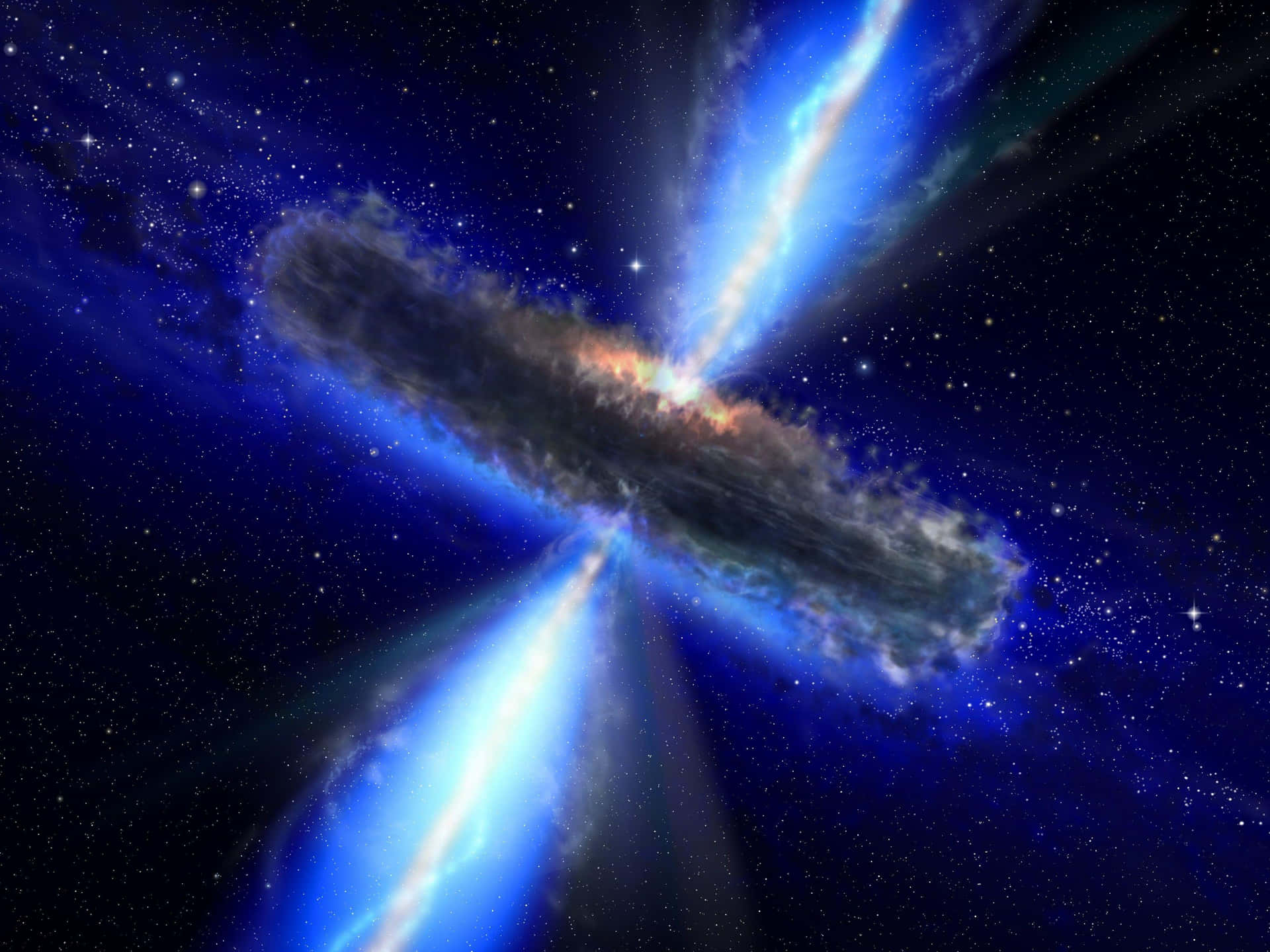 Caption: Stunning Quasar Image Background