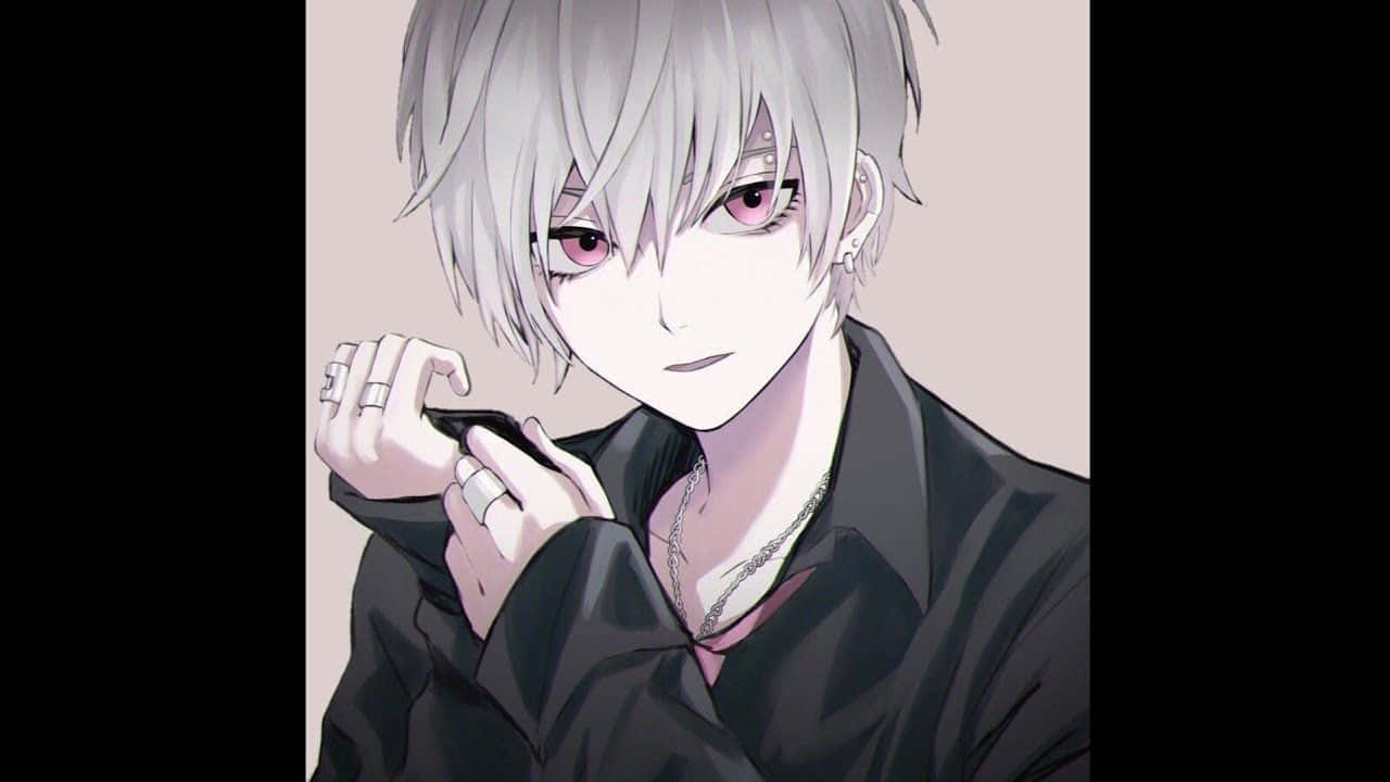 Caption: Stylish Cool Guy Exuding Confidence