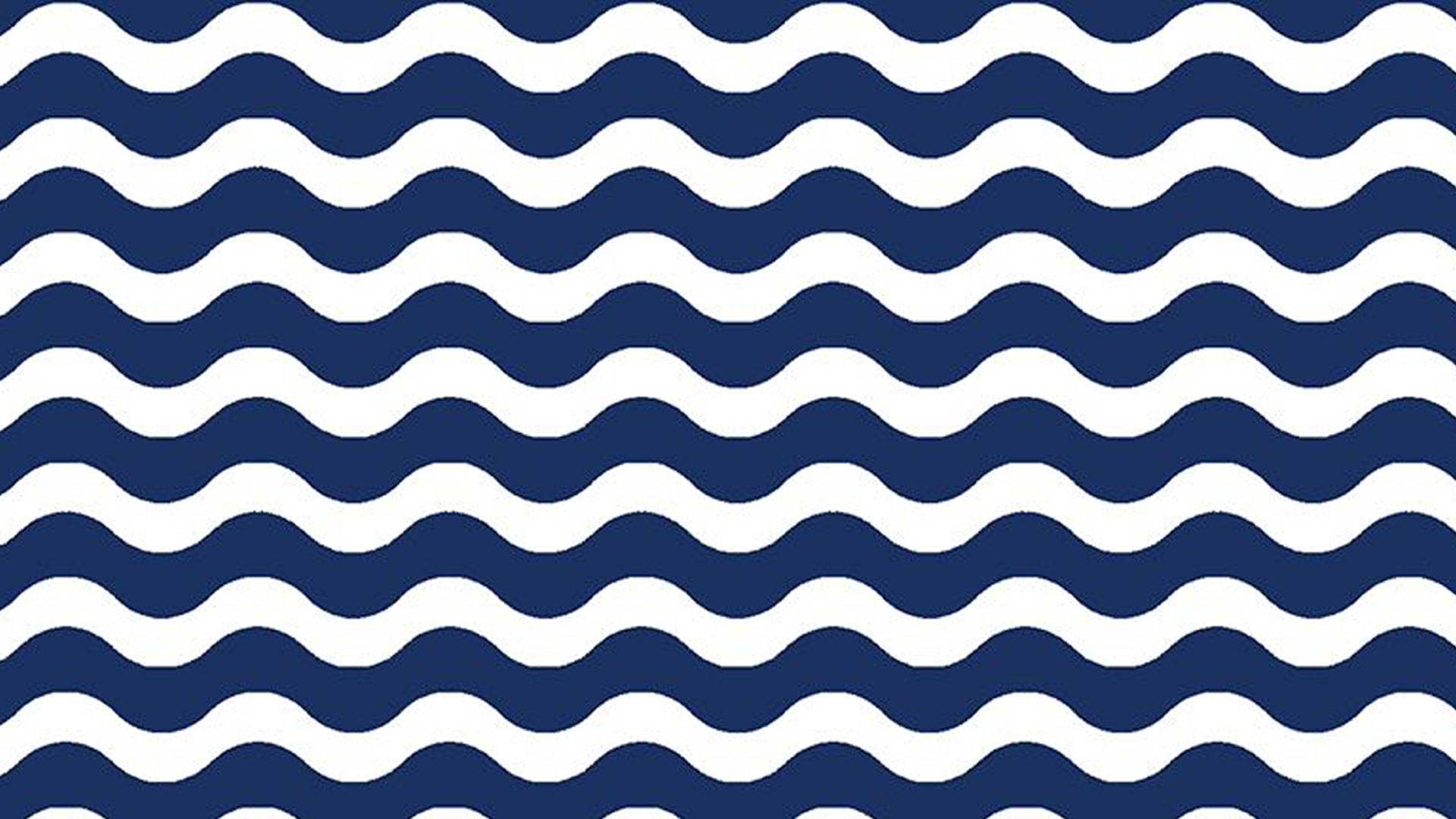 Caption: Stylish Preppy Blue And White Waves Pattern Background