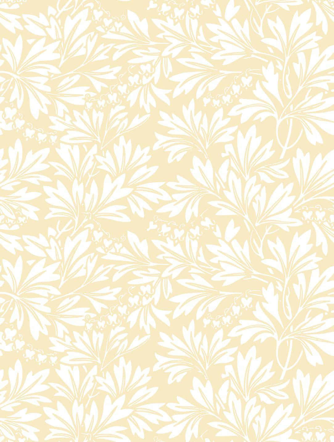 Caption: Subtle Elegance: Conventional Light Yellow Wall Art