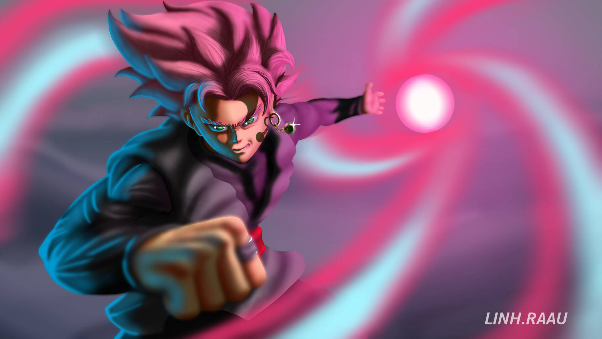 Caption: Super Saiyan Rose In Full Power