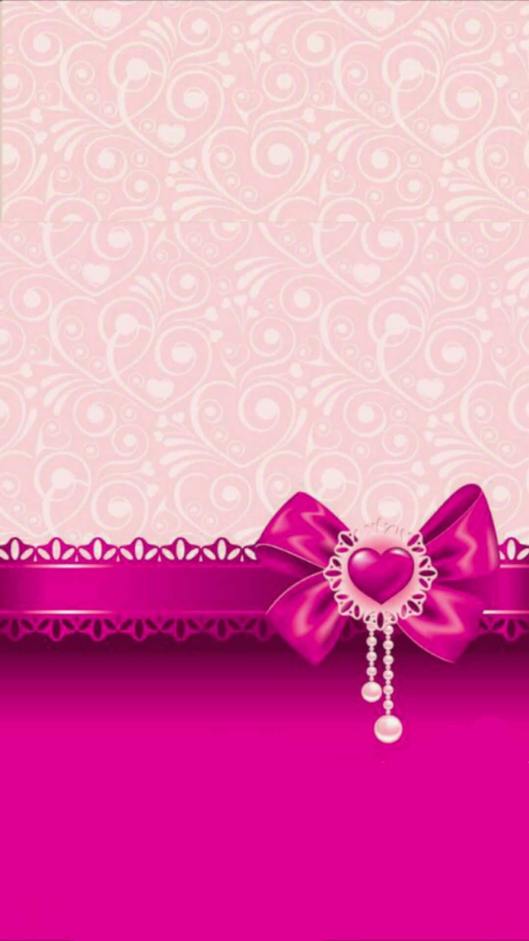 Caption: Support Breast Cancer Awareness With Pink Ribbon Background