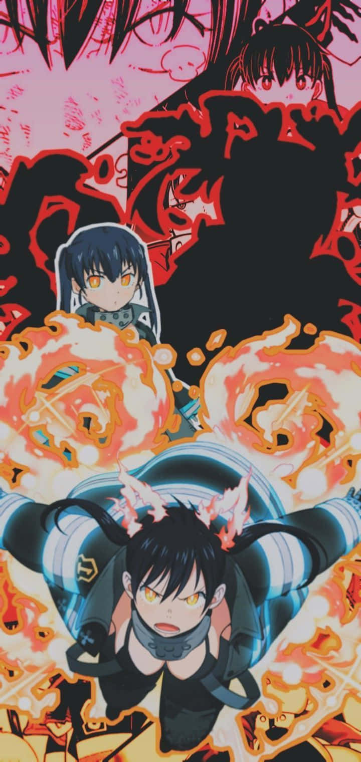 Caption: Tamaki Kotatsu In Action From The Anime Series Fire Force