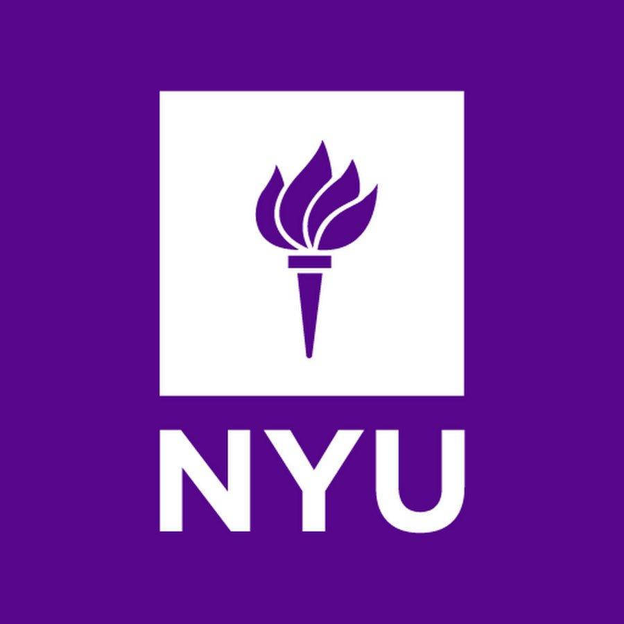 Caption: The Distinguished Nyu Logo In High Resolution Background