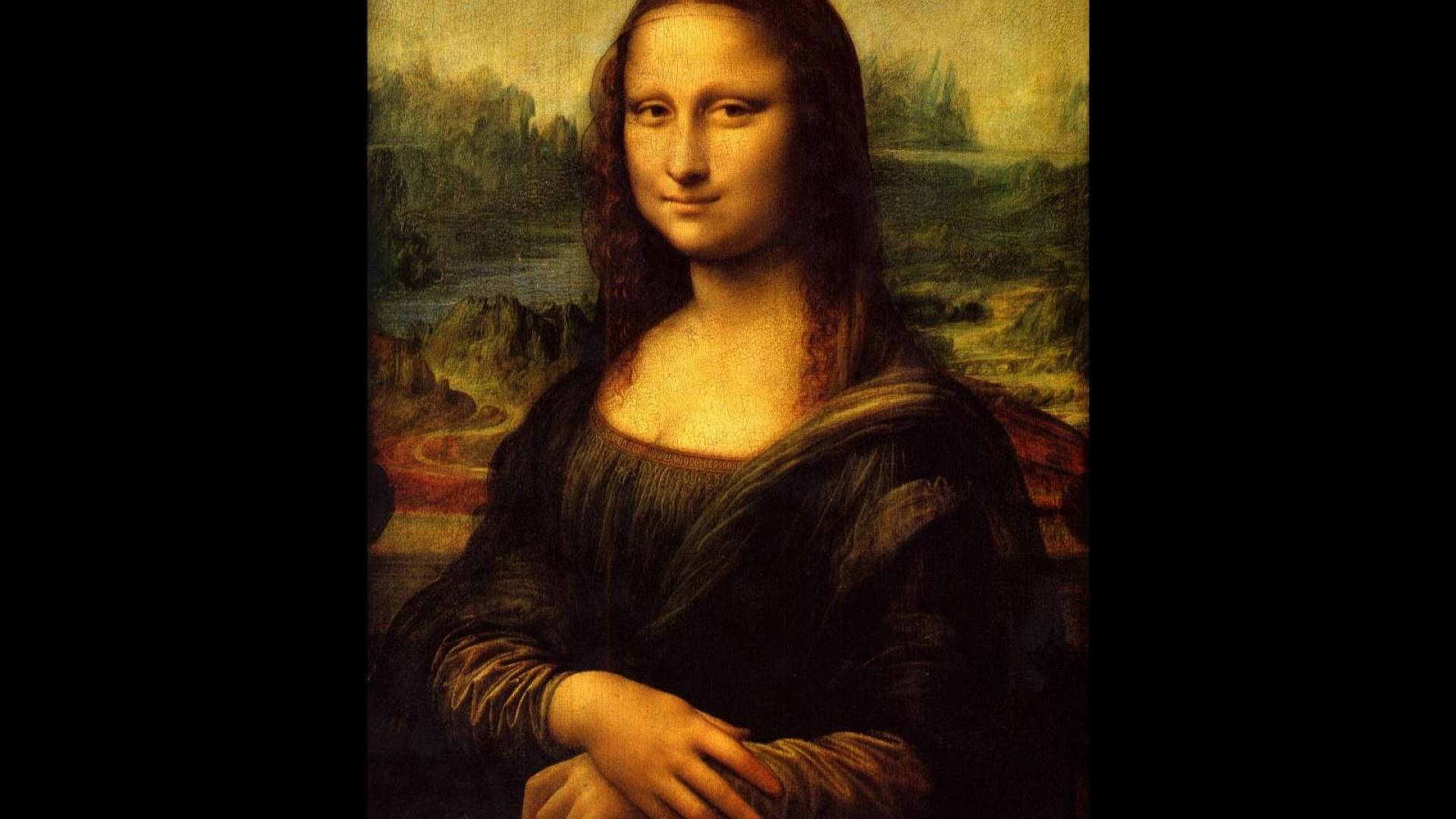 Caption: The Enigmatic Smile - Mona Lisa By Da Vinci Background