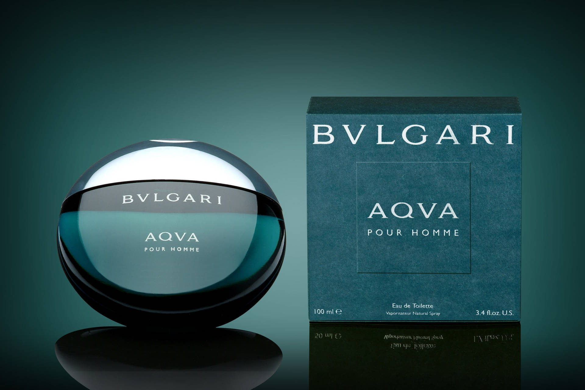 Caption: The Intense Fragrance Of Bvlgari Aqva Perfume Scent. Background