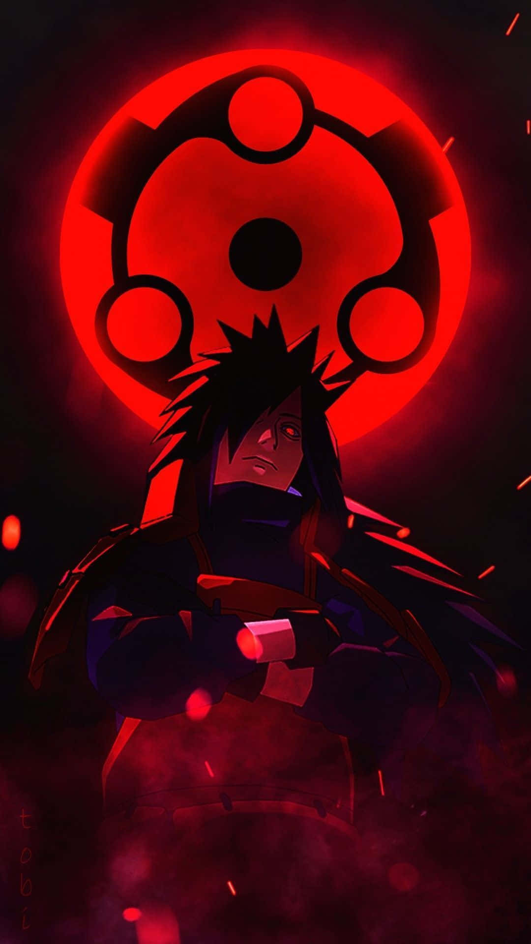 Caption: The Legendary Madara Uchiha In Action