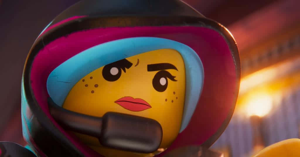 Caption: The Lego Movie 2: A New Epic Adventure Of Bricksburg's Heroes. Background