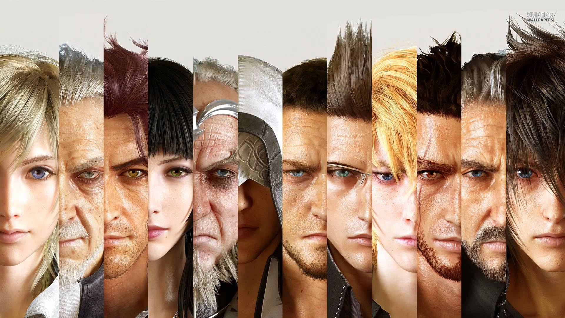 Caption: The Main Characters Of Final Fantasy Xv Background