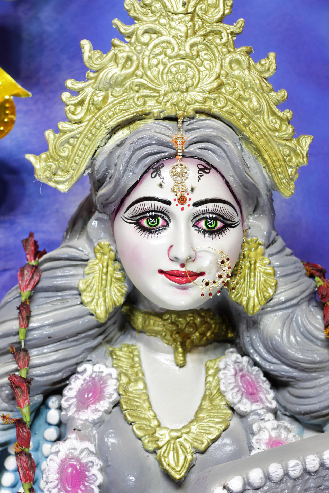 Caption: The Majestic Goddess Kali Background