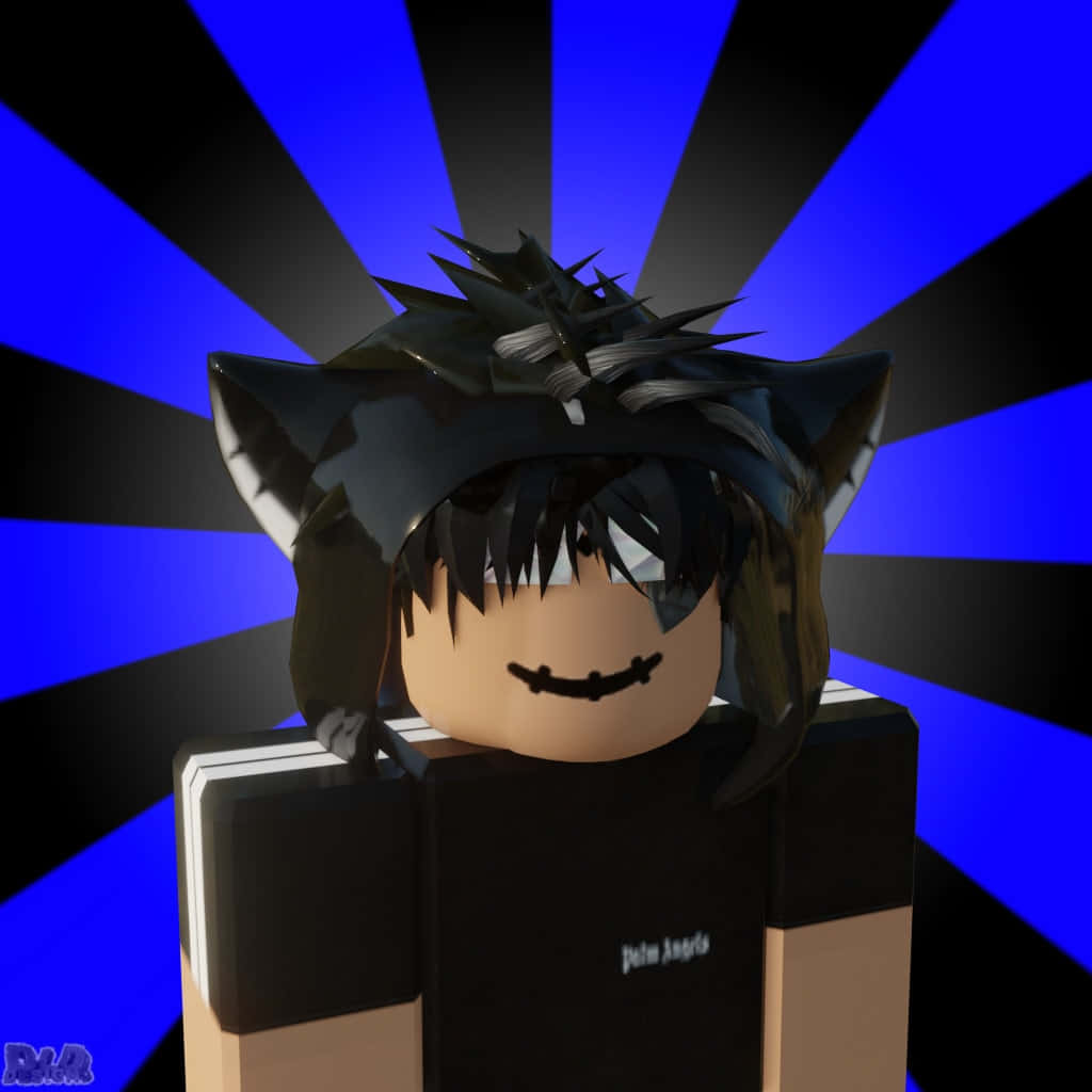Caption: Thrilling Adventure Awaits! The Ultimate Roblox Game Character Pfp. Background