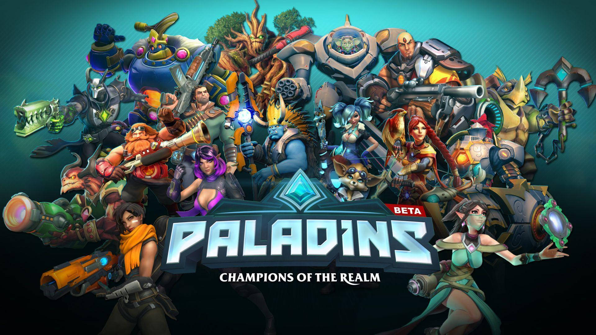 Caption: Thrilling Paladins Champions In Action Background