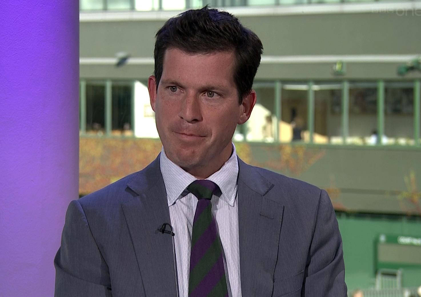 Caption: Tim Henman Deep In Interview Background