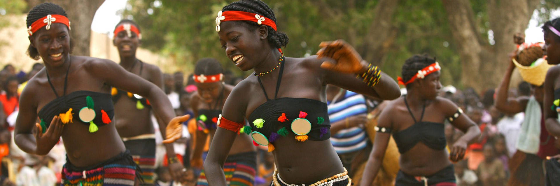 Caption: Traditional Dance Display On Bissagos Islands, Guinea-bissau